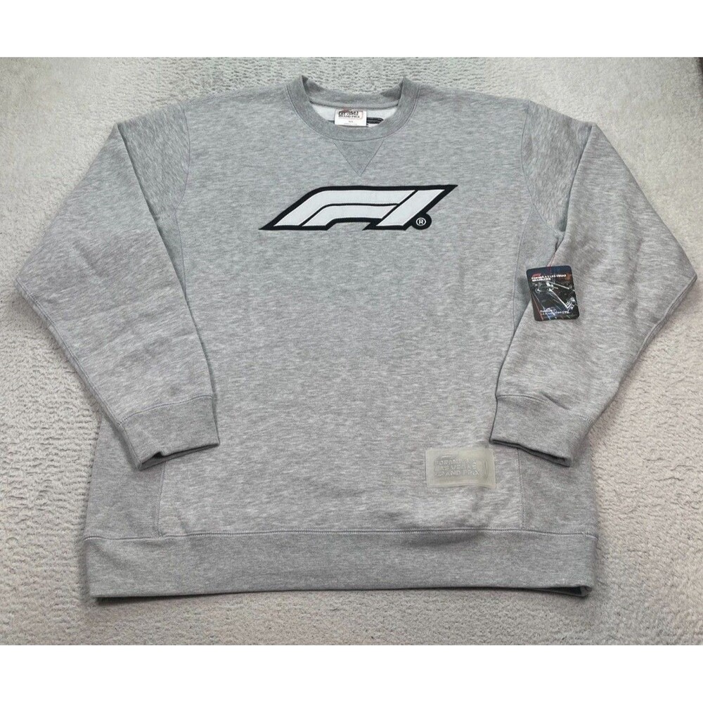 F1 Las Vegas Grand Prix 2024 Crew Sweatshirt Formula 1 Crew Grey Sz XL NWT